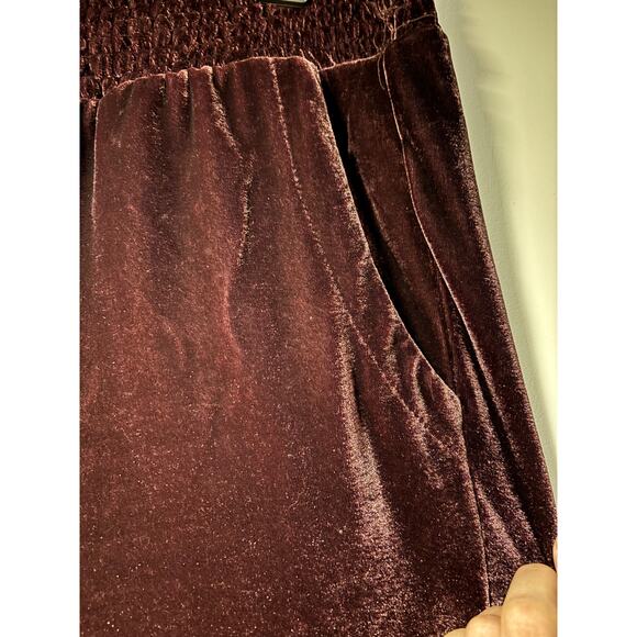 Time and Tru Velvet Jogger Pants - Picture 2 of 5